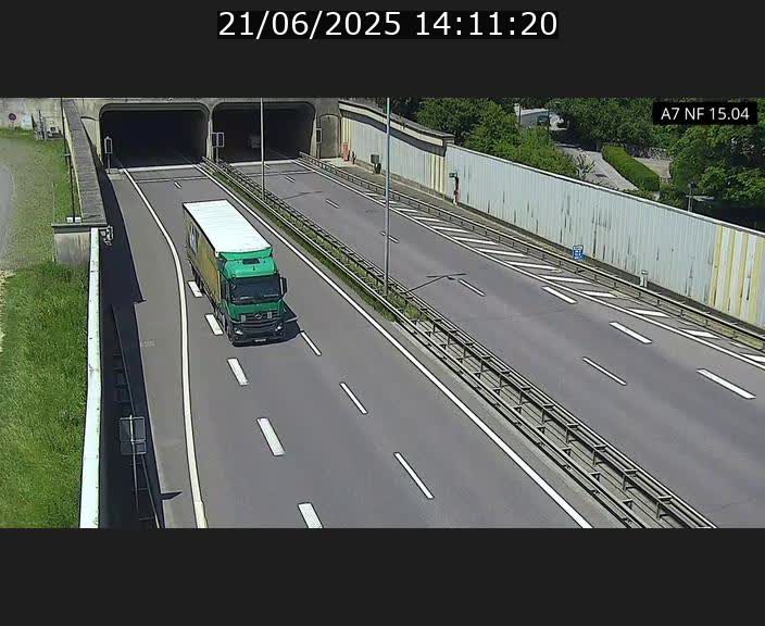 Caméra trafic Luxembourg - A7, Tunnel Mersch, entrée sud, direction Ettelbruck