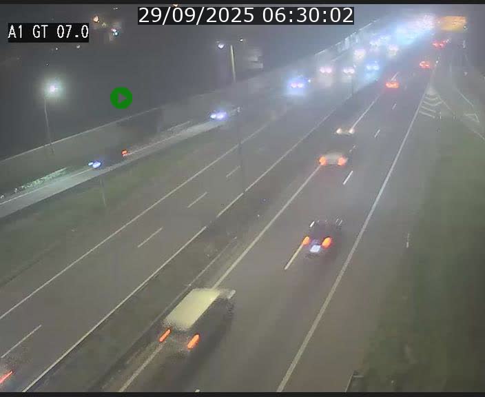 Traffic live webcam Luxembourg Cents - A1 direction Kirchberg - BK 7