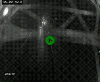 Webcam autoroute A63 en périphérie de Bordeaux au sud-est de la ville, en provenance du bassin d'Arcachon. Vue orientée vers Bordeaux