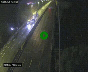 Webcam sur le périphérique de Bordeaux à l'est de la ville. Caméra située sur le Pont Mitterand sur la N230