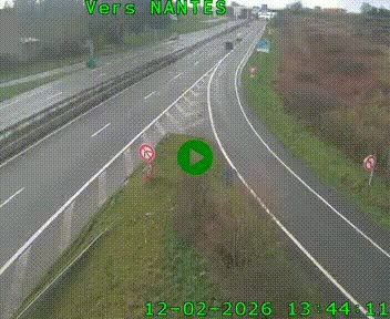 Webcam N147 au nord de Poitiers et à la jonction avec la A10