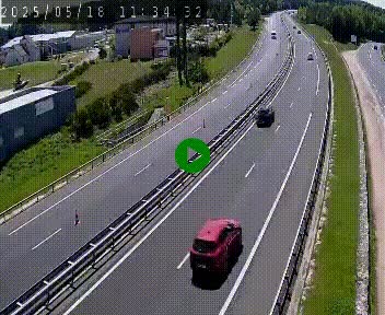 Caméra autoroute A75 à hauteur du col du rocher blanc en direction de Montpellier