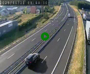 Caméra autoroute A75 à hauteur du col du rocher blanc en direction de Montpellier