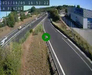 Caméra routière France - N109, Juvignac - La plaine, en direction de Clermont l'Hérault, à la sortie de Montpellier
