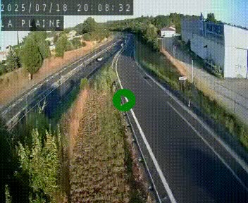 Caméra routière France - N109, Juvignac - La plaine, en direction de Clermont l'Hérault, à la sortie de Montpellier