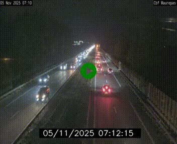 Webcam sur le périphérique de Rennes (N136) à hauteur de Maurepas, au nord de la ville