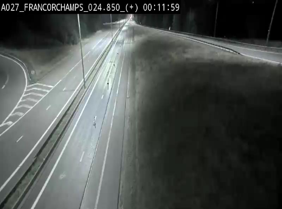Caméra autoroutière à proximité du circuit de Spa-Francorchamps à Stavelot sur l'A27/E42