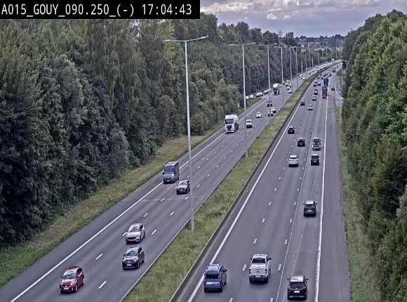 Webcam autoroute Belgique - Gouy-lez-piéton - E42 - BK 90.3
