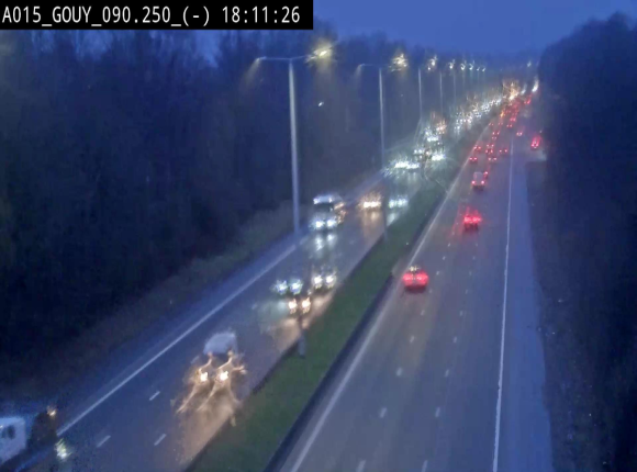 Webcam autoroute Belgique - Gouy-lez-piéton - E42 - BK 90.3