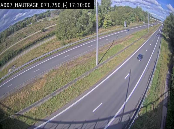 Webcam autoroute Belgique - Hautrage - E19 - BK 71.7