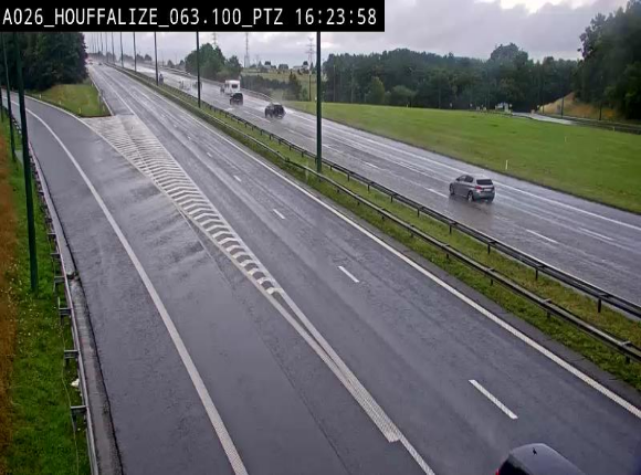 Caméra autoroute Belgique - Houffalize, E25 direction Liège