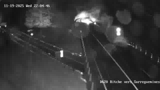 Webcam sur la D620, sur le contournement de Bitche. Vue orientée vers Sarreguemines