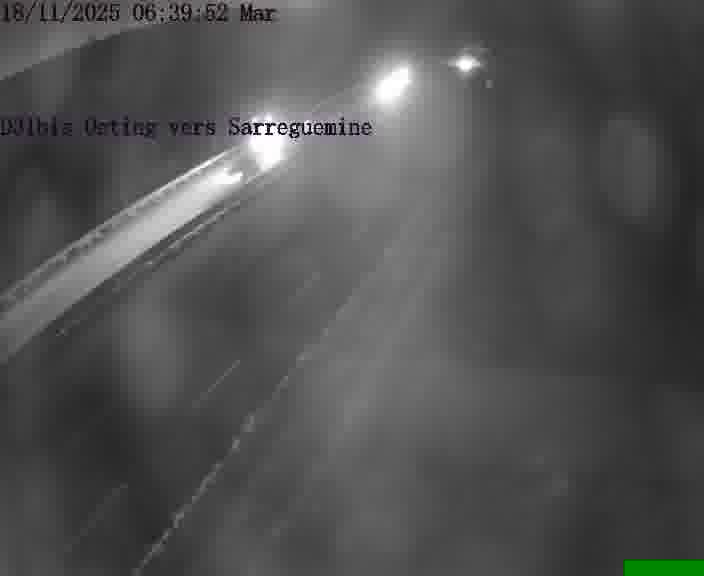 Webcam installée le long de D31bis (France) à Oeting, pointée vers Sarreguemines, utile pour suivre précisément les conditions de trafic.