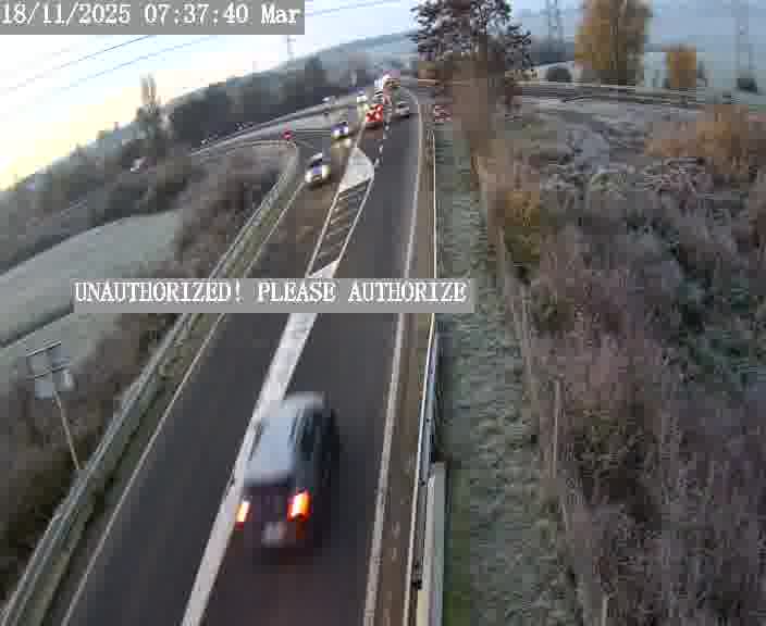 Point de vue trafic déployé sur D181a (France) à Sainte Marie aux Chênes, regardant vers Homecourt, aidant conducteurs et services à anticiper les flux.