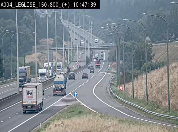 Caméra autoroute Belgique - Côte de Léglise, E411(A4) direction Luxembourg