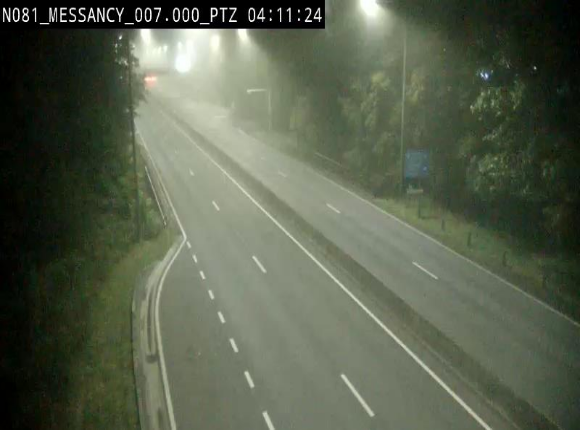 Webcam sur la N81 (E411) à hauteur du Cora Messancy. Vue orientée vers Arlon