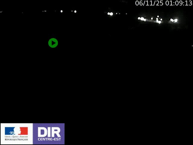 Webcam sur le quai Parjot à Vienne, aux Portes de Lyon, sur la Nationale 7, à la jonction avec le boulevard du Rhône-nord (D1407), caméra orientée vers Lyon