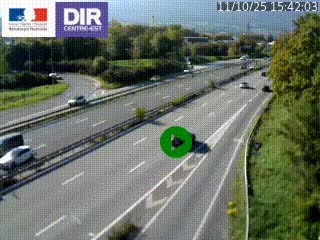 Webcam sur la Nationale 201 à hauteur de la sortie Chambéry-Nord, avant à la jonction entre l'A41 et l'A43, en direction de Lyon