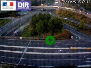 Webcam traffic à Grenoble-sud sur l'autoroute A480. Vue orientée vers l'entrée et la sortie de Grenoble