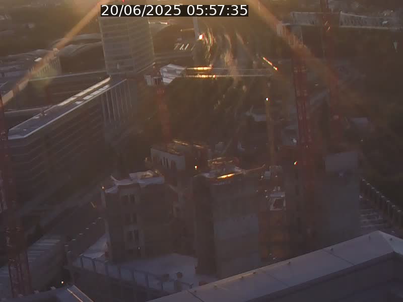 Webcam sur l'avenue John Fitzgerald Kennedy (N51) avec vue orientée vers le Findel