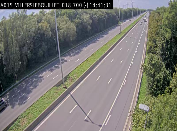 Webcam autoroute Belgique - Villers-le-Bouillet - E42 direction Liège - BK 18.7