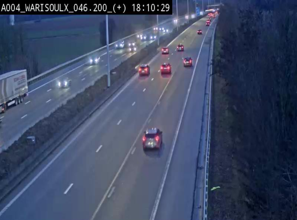 Webcam autoroute Belgique - Warissoulx - E411 - BK 46.2