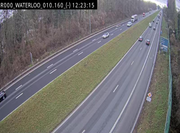 Webcam autoroute Belgique - Waterloo - R0 (ring de Bruxelles) - BK 12.3