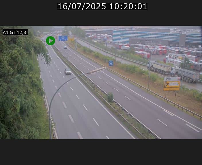 Traffic live webcam Luxembourg Senningerberg - A1 direction Allemagne - BK 12.3