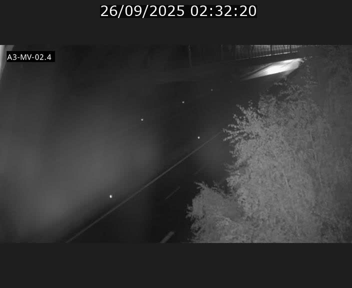 Webcam autoroute de la France (A3) au Luxembourg à Fentange, à proximité de la Croix de Gasperich. Vue orientée vers la Cloche d'Or