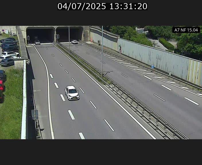 Caméra trafic Luxembourg - A7, Tunnel Mersch, entrée sud, direction Ettelbruck