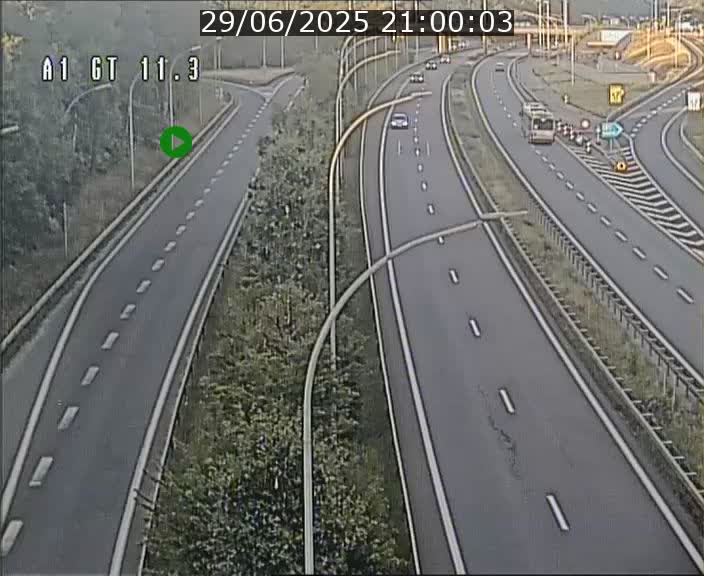 Traffic live webcam Luxembourg Senningerberg - A1 direction Allemagne - BK 11.3