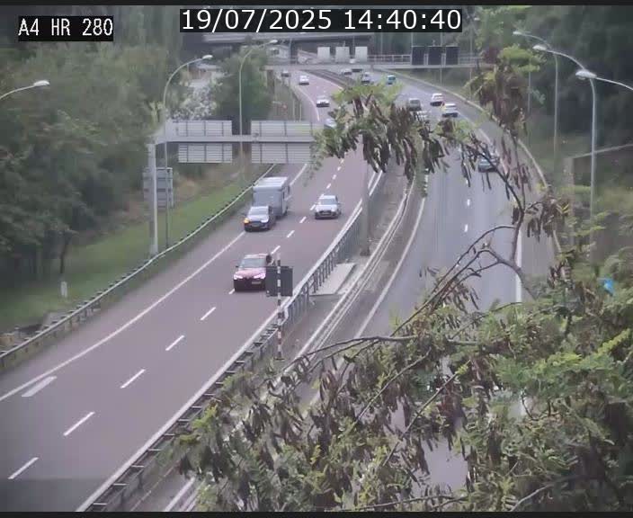 Webcam traffic A4 Luxembourg - BK 0.2 - P+R Bouillon (direction Luxembourg)