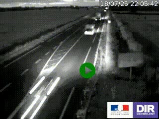 Webcam routière sur la RN7 à hauteur de Toulon-sur-Allier, entre Moulins et Vichy