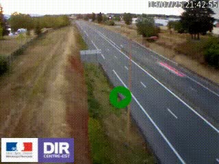 Webcam à Mably, à proximité de Roanne en direction de Moulins sur la N7