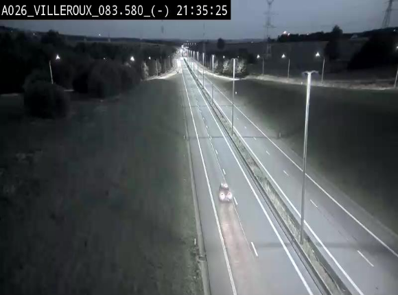 Webcam autoroute A26/E25 à hauteur de Vaux-sur-Sûre, à la jonction avec la N85 en direction de Liège - BK 83.6