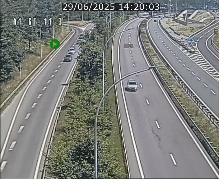 Traffic live webcam Luxembourg Senningerberg - A1 direction Allemagne - BK 11.3