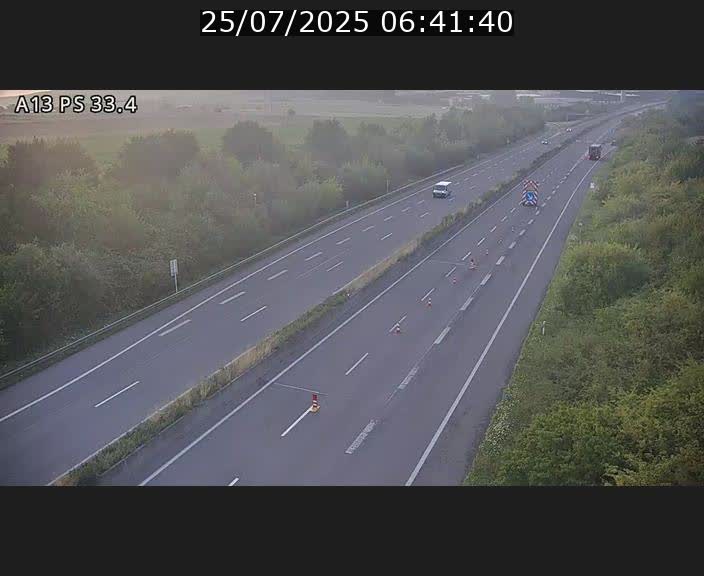 Webcam trafic sur A13 à hauteur de Mondorf-les-Bains en direction d'Altwies