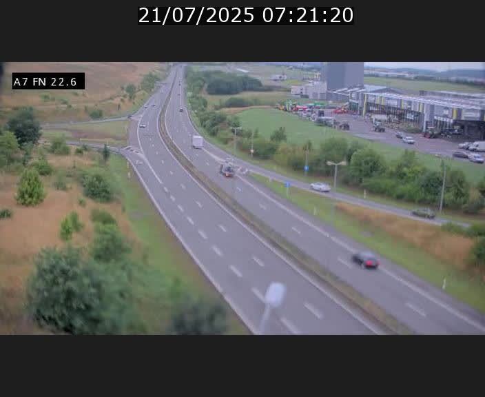 Caméra trafic Luxembourg - A7, Colmar-berg direction Mersch