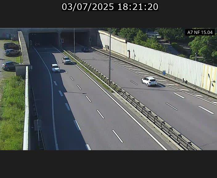 Caméra trafic Luxembourg - A7, Tunnel Mersch, entrée sud, direction Ettelbruck