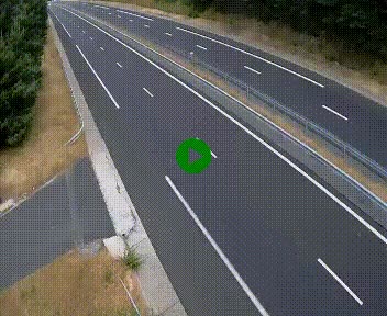 Caméra autoroute A75 à hauteur du col des Issartets en direction de Montpellier