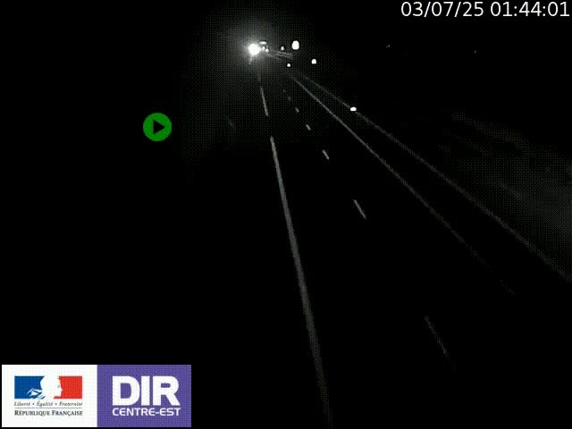 Webcam sur le contournement de Valence, sur la Nationale 7, à la jonction avec la N532, caméra orientée vers Grenoble