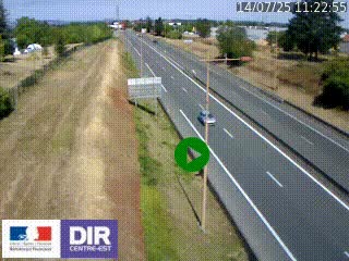 Webcam à Mably, à proximité de Roanne en direction de Moulins sur la N7
