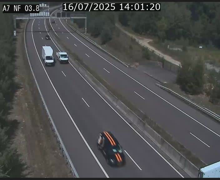 Webcam autoroute A7 au Luxembourg à la sortie du Tunnel Stafelter vers le Nord