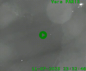 Caméra routière sur l'autoroute A20 au nord de Limoges, à la jonction avec la N520. Vue orientée vers Paris