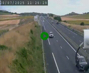 Caméra autoroute A75 à hauteur de Le Crest, en direction de Montpellier