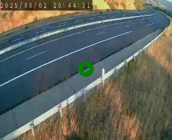 Caméra autoroutière France - A75, Engayresque, entre Millau et Séverac-le-Chateau, en direction de Montpellier