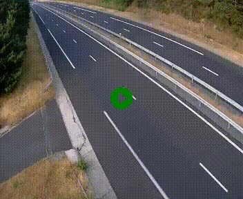 Caméra autoroute A75 à hauteur du col des Issartets en direction de Montpellier