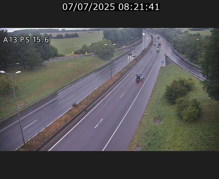 Traffic live webcam Luxembourg Kayl - A13 direction Dudelange - BK 15.6