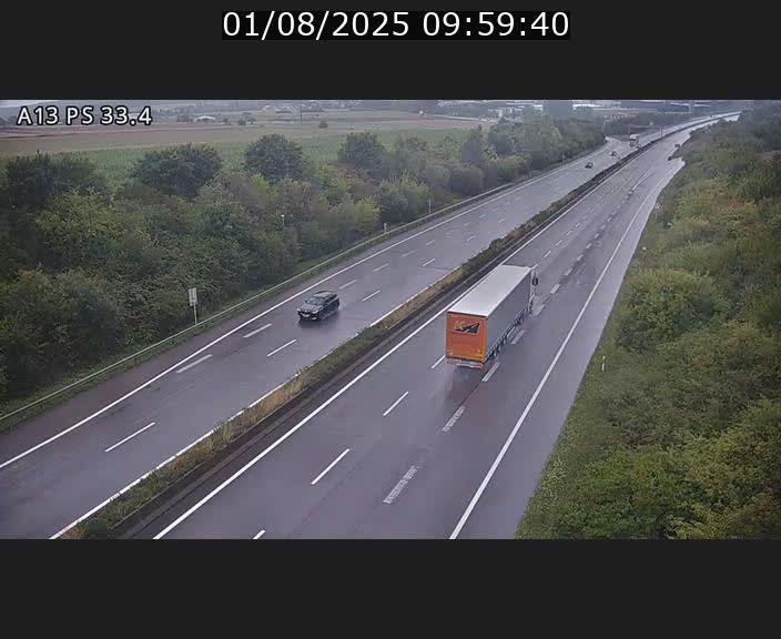 Webcam trafic sur A13 à hauteur de Mondorf-les-Bains en direction d'Altwies
