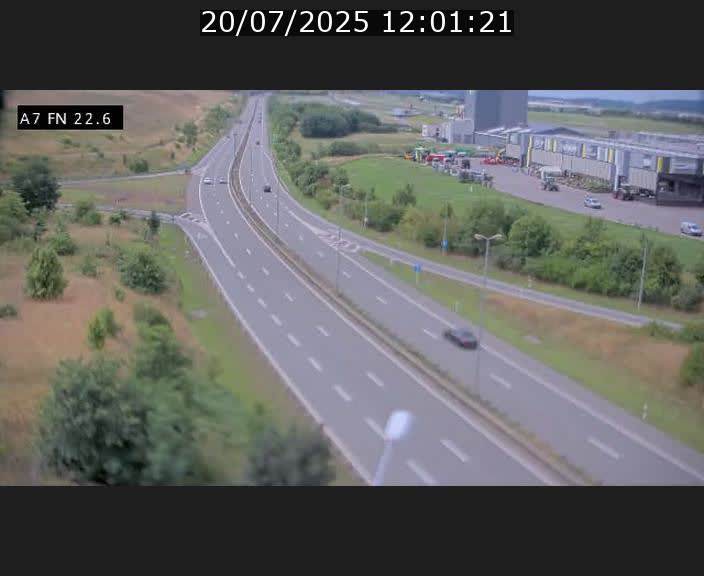 Caméra trafic Luxembourg - A7, Colmar-berg direction Mersch